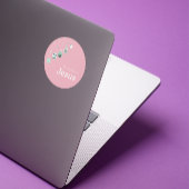  It’s All About Jesus – Pink Pastel Christmas Ronde Sticker