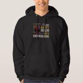 It´s always Happy Hour when I´m Snowboarding Skiin Hoodie (Voorkant)