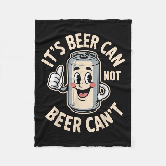 It’s Beer Can Not Beer Can’t Funny Retro Beer Quot Fleece Deken (Voorkant)