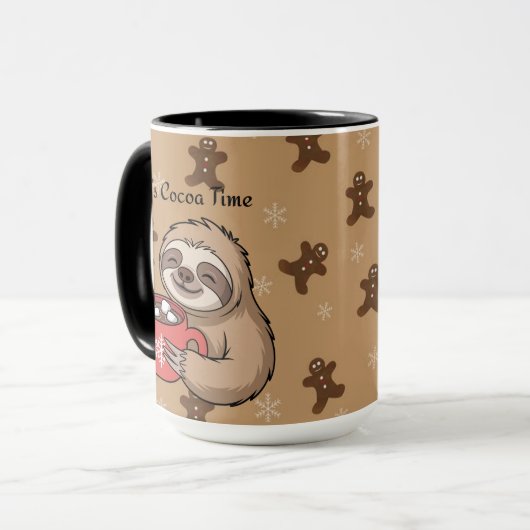 It’s Cocoa Time | Cozy Winter Quote Mok (Voorkant links)