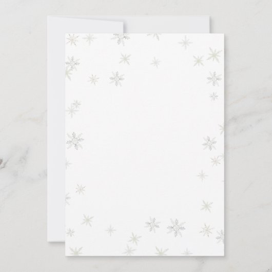 It’s Cold Outside Woodland Baby Shower Invitation Kaart (Achterkant)