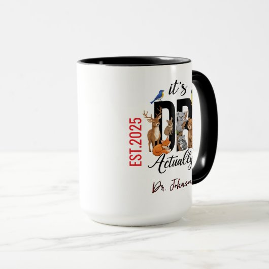 It’s Dr. Actually Animals | Funny Doctor Day Mok (Voorkant rechts)