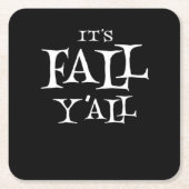 It’s Fall Y’all Basic Casual Classic Kartonnen Onderzetters (Voorkant)