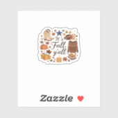 It’s Fall Y’all Basic Design Sticker (Vel)