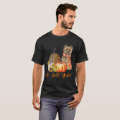 It s Fall Y all Cairn Terrier Dog Leopard Pumpkin T-shirt (Voorkant volledig)