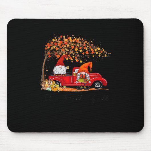 It’s Fall Y’all Cute Gnomes Tree Fall Leaves Muismat (Voorkant)