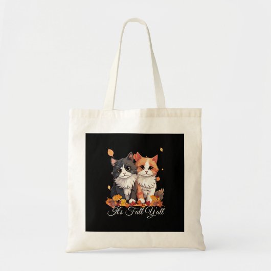 It’s Fall Y’all Cute Kittens Tote Bag (Voorkant)