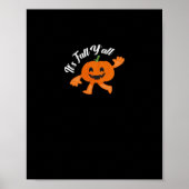 It’s Fall Y’all Cute Pumpkin Illustration Poster (Voorkant)