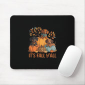 It’s Fall Y’all Dachshund Pumpkins Fall Classic Muismat (Met muis)