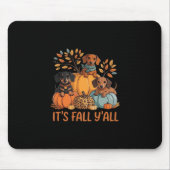 It’s Fall Y’all Dachshund Pumpkins Fall Classic Muismat (Voorkant)