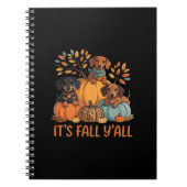 It’s Fall Y’all Dachshund Pumpkins Fall Classic Notitieboek (Voorkant)