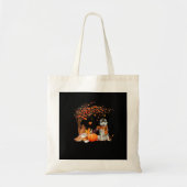 It’s Fall Y’all Dog Autumn Aesthetic Style Tote Bag (Voorkant)