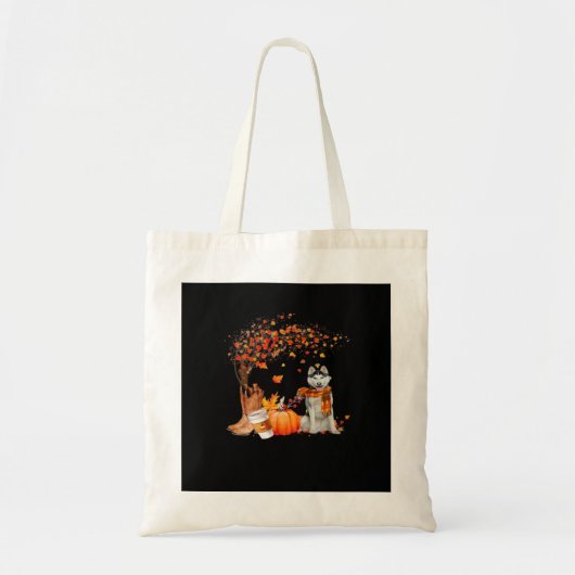 It’s Fall Y’all Dog Autumn Aesthetic Style Tote Bag (Voorkant)