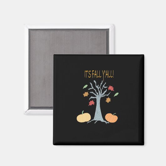 It’s Fall Y’all Essential Funny Trendy Magneet (Voorkant / Achterkant)