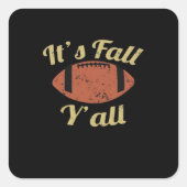 It’s Fall Y’all Essential Minimal Clean Vierkante Sticker (Voorkant)