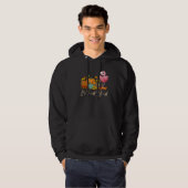 It s Fall Y all Flamingo Leopard Pumpkin Halloween Hoodie (Voorkant volledig)