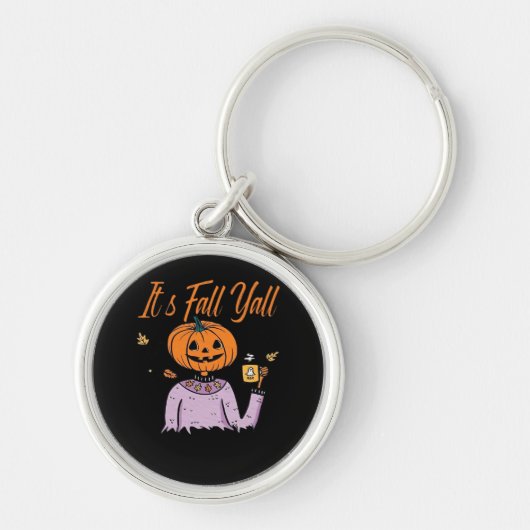 It’s Fall Y’all Funny Minimal Style Sleutelhanger (Voorkant)