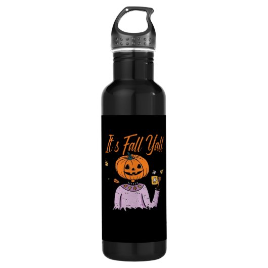 It’s Fall Y’all Funny Minimal Style Waterfles (Voorkant)