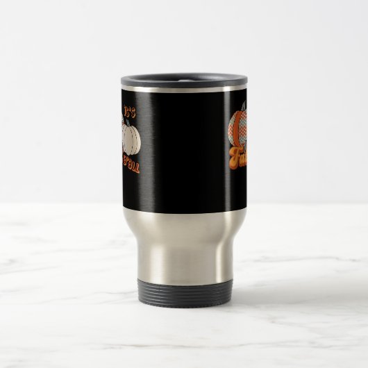 It’s Fall Y’all, Funny Pumpkins Chevron Pattern Reisbeker (Center)