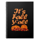 It’s Fall Y’all Funny Quote Design Notitieboek (Voorkant)
