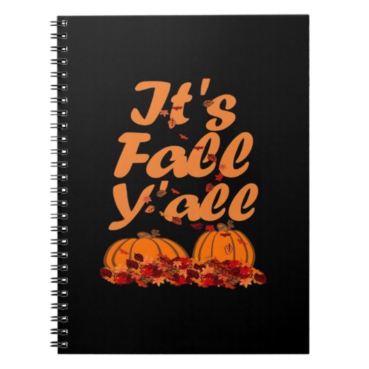 It’s Fall Y’all Funny Quote Design Notitieboek (Voorkant)