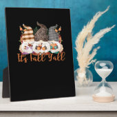 It’s Fall Y’all Gnomes Plaid Leopard Autumn Style Fotoplaat (Zijkant)
