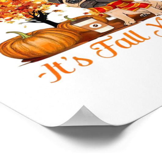 It’s Fall Y’all Halloween Thanksgiving Retro Class Poster (Hoek)