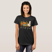 It s Fall Y all Llama Leopard Pumpkin Halloween Fa T-shirt (Voorkant volledig)