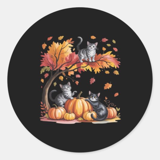 It’s Fall Y’all Minimal Clean Design Ronde Sticker (Voorkant)