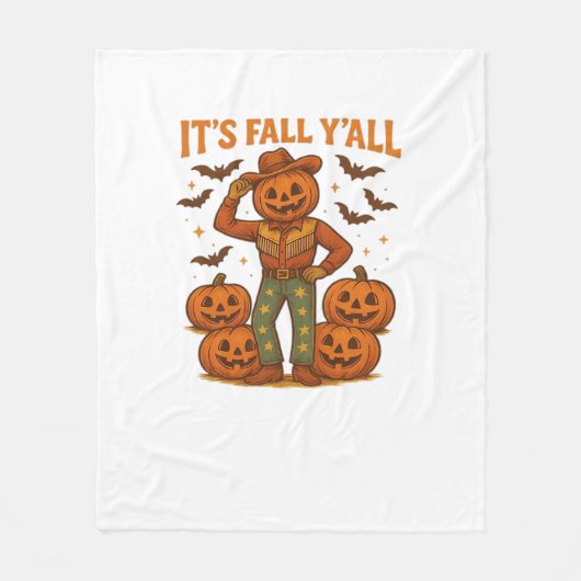 It’s Fall Y’all Pumpkin Fleece Deken (Voorkant)