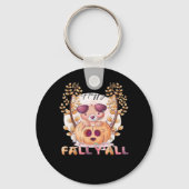 It’s Fall Y’all Pumpkin Halloween Cat Autumn Sleutelhanger (Voorkant)