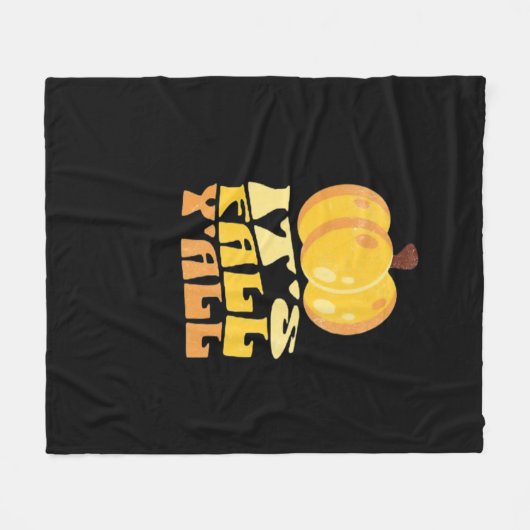 It’s Fall Y’all Pumpkin Retro Classic Fleece Deken (Voorkant (Horizontaal))