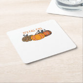 It’s Fall Y’all Pumpkin Thanksgiving Kartonnen Onderzetters (Schuin)