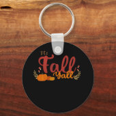 It’s Fall Y’all Pumpkins and Mushrooms Autumn Sleutelhanger (Voorkant)