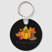 It’s Fall Y’all Retro Style Sleutelhanger (Voorkant)
