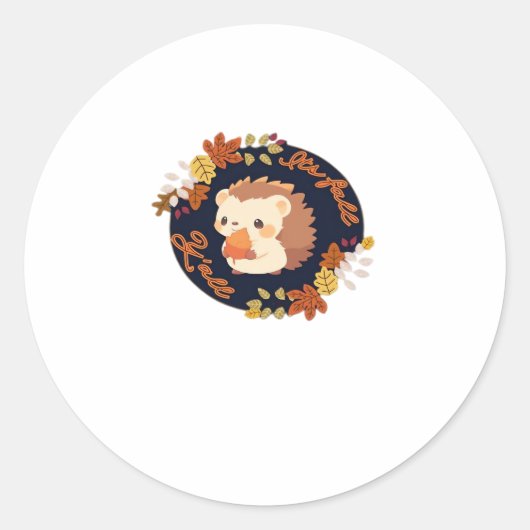 It’s Fall Y’all Simple Clean Ronde Sticker (Voorkant)
