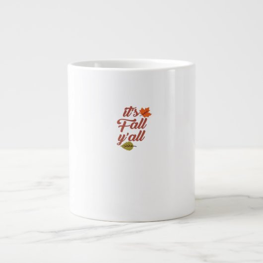 It’s Fall Y’all Trendy Meme Grote Koffiekop (Voorkant)