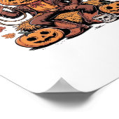 It’s Fall Y’all Western Cowboy Pumpkin Halloween Poster (Hoek)