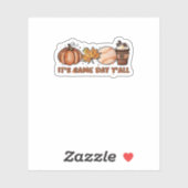 It’s Game Day Y’all, Fall Baseball Sticker (Vel)