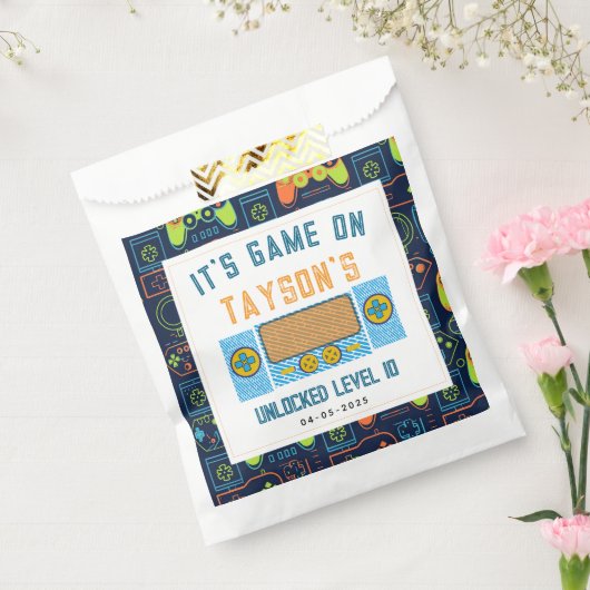 It’s Game On Napkins – Video Game Birthday Party Bedankzakje (Gezegeld)