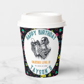It’s Game On Skull  – Video Game Birthday Papieren Bekers (Voorkant)