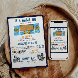 It’s Game On! Video Game Birthday Party  Kaart