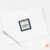 It’s Game On – Video Game Birthday party Vierkante Sticker (Envelop)
