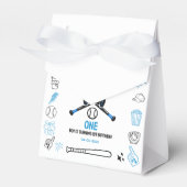 It’s Game Time Baseball 1st Birthday – Fun Kids  Bedankdoosjes (Voorkant Zijde)