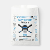 It’s Game Time Baseball 1st Birthday – Fun Kids  Bedankzakje (Voorkant)