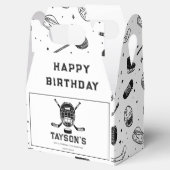 It’s Game Time Hockey 5th Birthday Party Bedankdoosjes (Geopend)