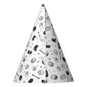 It’s Game Time Hockey 5th Birthday Party Feesthoedjes (Achterkant)