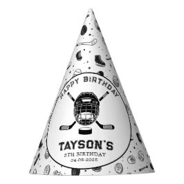 It’s Game Time Hockey 5th Birthday Party Feesthoedjes