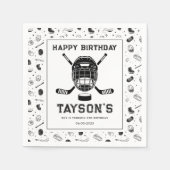 It’s Game Time Hockey 5th Birthday Party  Servet (Voorkant)