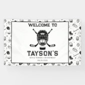 It’s Game Time Hockey 5th Birthday Party Spandoek (Horizontaal)